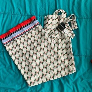 High Waisted Cool Print Beachy Pants NWT